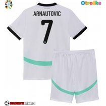 Otroške Nogometnih dresov Avstrija Marko Arnautovic #7 Gostujoči EP 2024 Kratki rokavi (+ hlače)